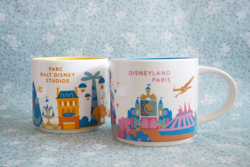 フランス買付品 ディズニーランド パリ限定 スターバックスコーヒーマグカップ 2種セット 旅する雑貨店 Bon Voyage