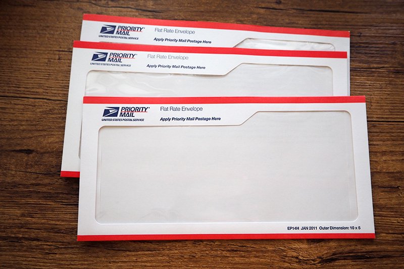 アメリカ買付品] アメリカ郵政 USPS 封筒2種類 5枚セット - 旅する雑貨 