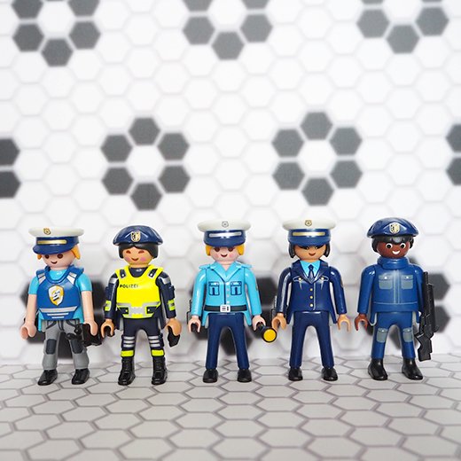 ドイツ買付品] Playmobil / プレイモービル 警察官5体セット - 旅する