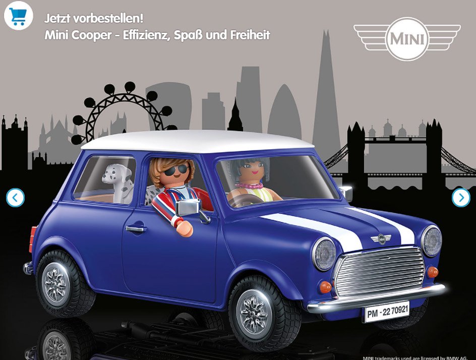 ドイツ買付品 プレイモービル Mini Cooper ミニクーパー 2つのお年玉付 旅する雑貨店 Bon Voyage