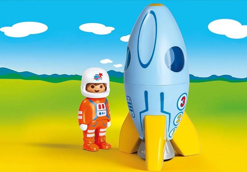 ドイツ買付品] プレイモービル 1・2・3 70186 ロケット - 旅する