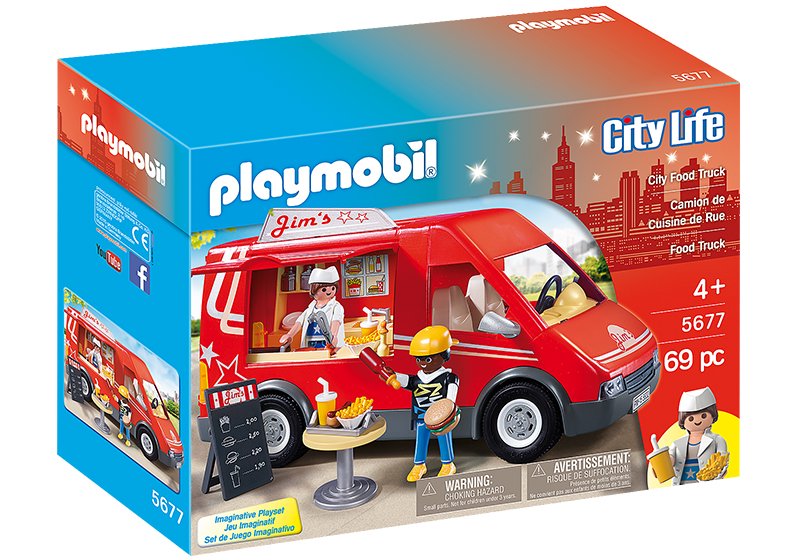 多様な プレイモービル playmobil フードトラック city life 新品 8800