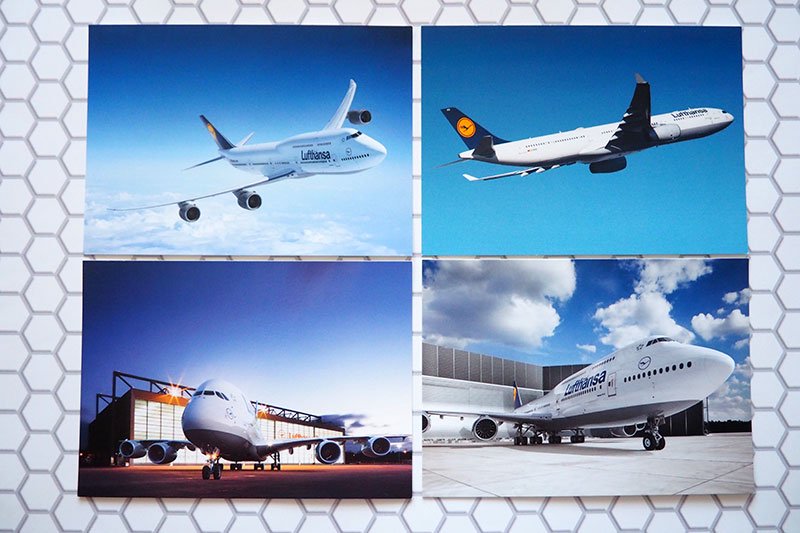 ドイツ買付品] ルフトハンザ航空公式 ポストカード 17枚セット - 旅 