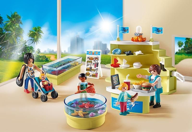 ドイツ買付品] プレイモービル 9061 水族館の売店 ※廃番 - 旅