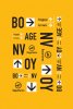 BON VOYAGE ꥸʥݥȥ AIRPORT SIGN/YELLOW