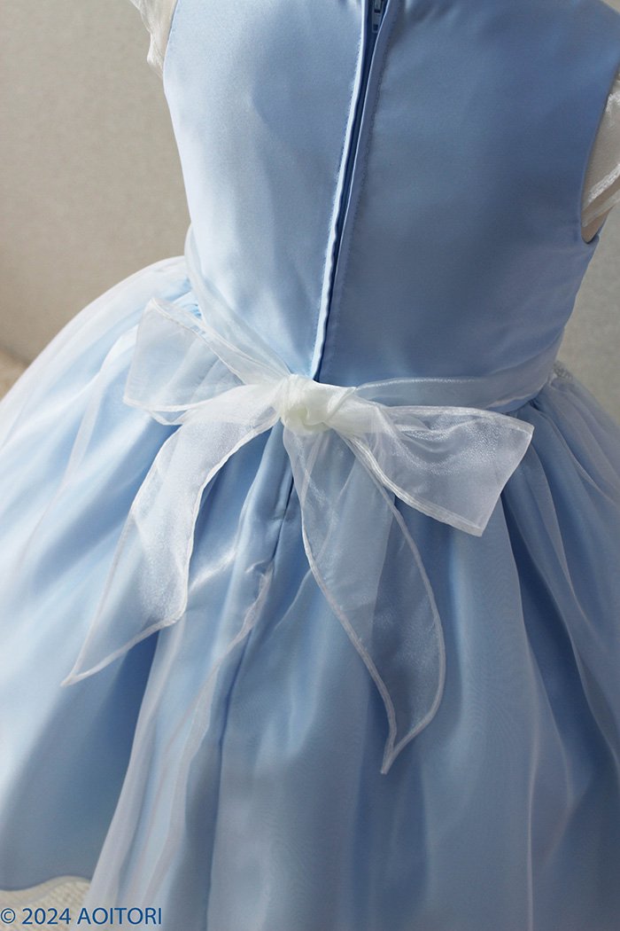 子供ドレス　ピアノ発表会ドレス　15-267(120cm)ベビーブルー【青い鳥】p13の画像