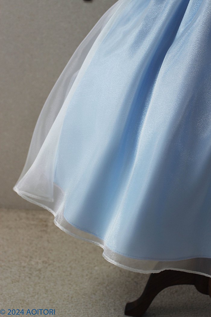 子供ドレス　ピアノ発表会ドレス　15-267(120cm)ベビーブルー【青い鳥】p3
の画像
