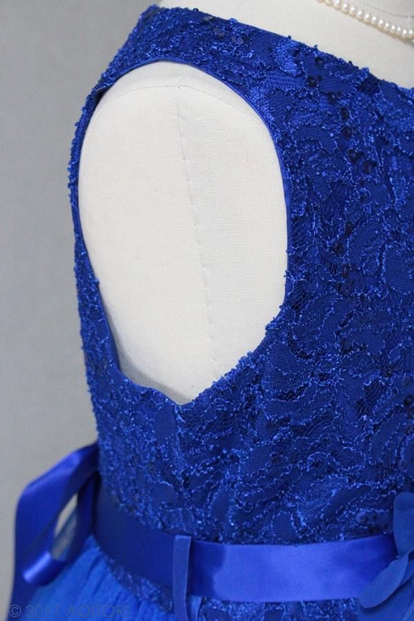 子供ドレス ピアノ発表会ドレス 13-340F(150cm）ロイヤル