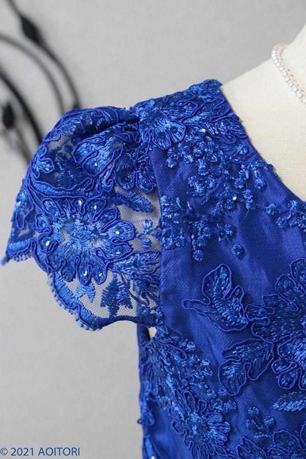 子供ドレス ピアノ発表会ドレス 13-404(150cm)ロイヤルブルー【青い鳥】