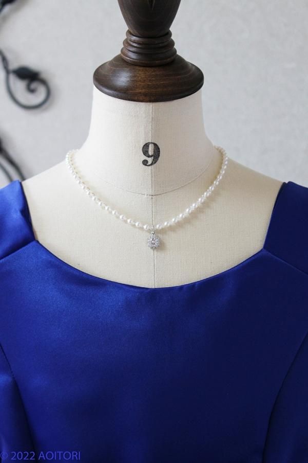 ジュニアドレス ピアノ発表会ドレス 15-254(160cm)ロイヤルブルー