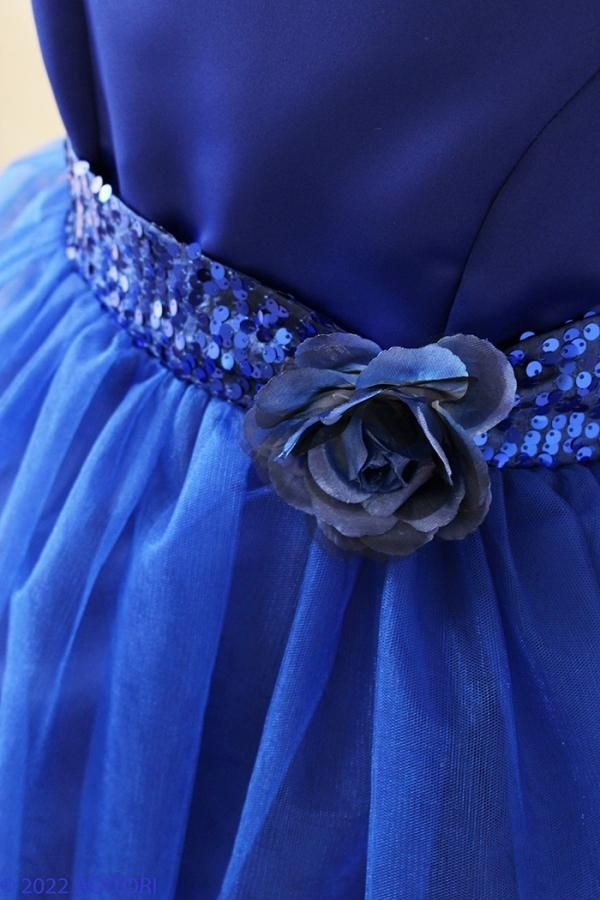 ジュニアドレス ピアノ発表会ドレス 15-254(160cm)ロイヤルブルー