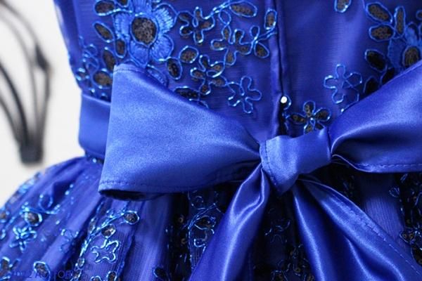 子供ドレス ピアノ発表会ドレス 15-191(150cm)ロイヤルブルー