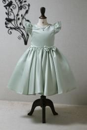 ピアノ　発表会　ドレス　青い鳥　グリーン 子供ドレス ピアノ発表会ドレス 13-340FB(150cm）ミント