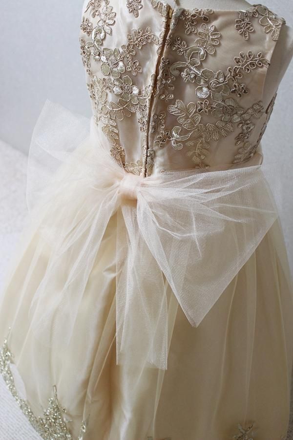 ドレス130㎝　シャンパンゴールド　青い鳥 ドレス130㎝シャンパンゴールド青い鳥