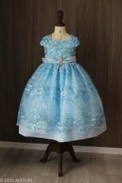 子供ドレス120cm ピアノ発表会ドレスの【青い鳥】