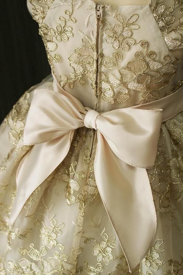 子供ドレス ピアノ発表会ドレス 15-191(150cm)シャンパンゴールド