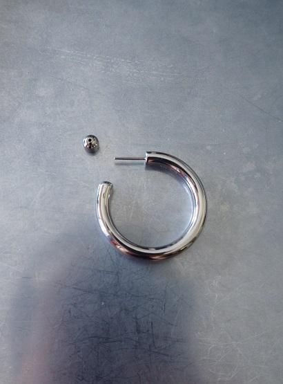 MARIA BLACK JEWELLERY,ruby 35 hoop pierces,silver,gold