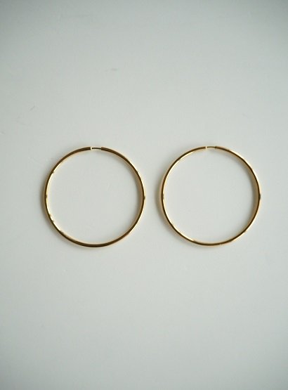 MARIABLACK JEWELLERY,senorita 50 hoop pierce,earrings,gold