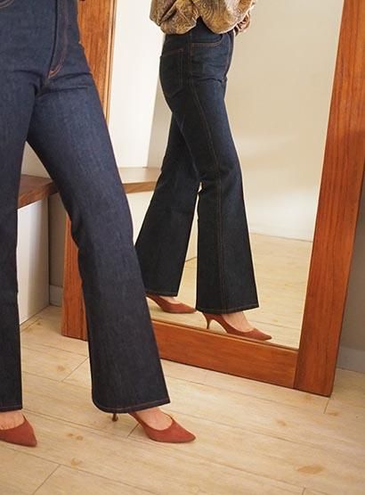 CURRENTAGE,2021ss,21ss,bibliok,denim,denim,カレンテージ,flare ...