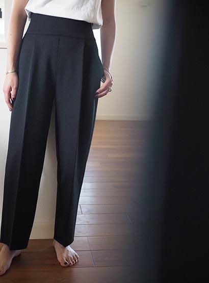 amunzen high waist tapered pants - カジュアルパンツ