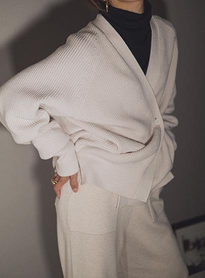 FORFORMO,2022aw,22aw,Knit sweater,knit,back drape,drape  knit,bibliok,フォルモ,cardigan