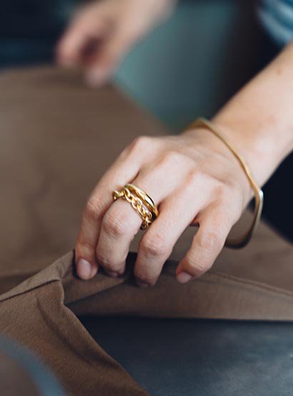 blanc iris,PETAL BLANC,ring,chain,bibliok,fashion,mode,