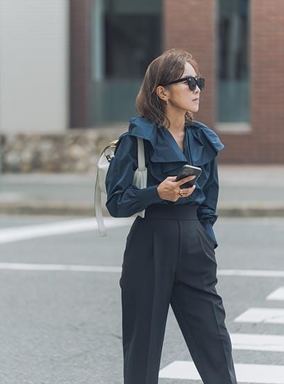 FORFORMO,2023aw,Ruffle blouse,blouse,23AW,bibliok,フォルモ,フォル