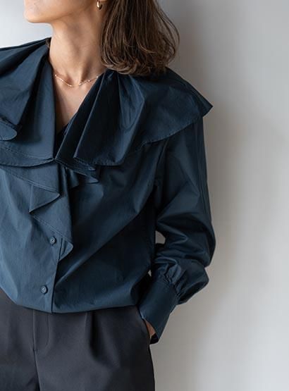 FORFORMO,2023aw,Ruffle blouse,blouse,23AW,bibliok,フォルモ