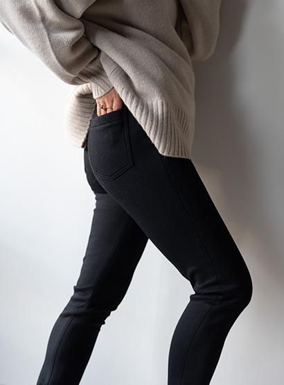 LOUSTIC,Leggings,pants,gray,black,stretch pants,bibliok