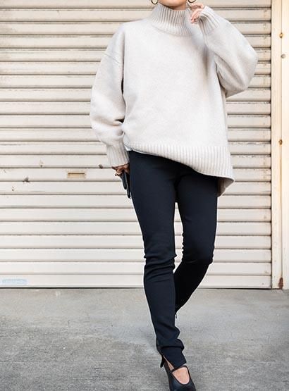LOUSTIC,Leggings,pants,gray,black,stretch pants,bibliok