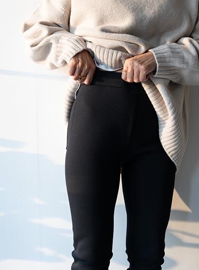 LOUSTIC,Leggings,pants,gray,black,stretch pants,bibliok