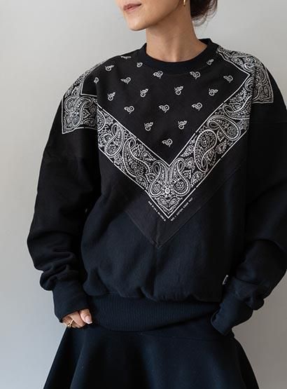 ILL ONE EIGHTY,'24SS,2024SS,VTG,vintage,Bandana Sweat Shirt