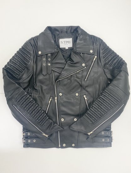 S.TIME REAL LEATHER JACKET 【本革】BLACK - S.TIME