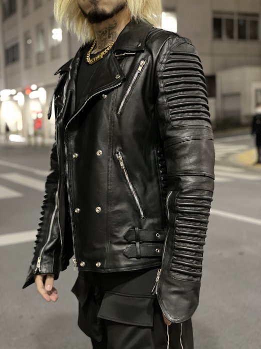 S.TIME REAL LEATHER JACKET 【本革】BLACK - S.TIME