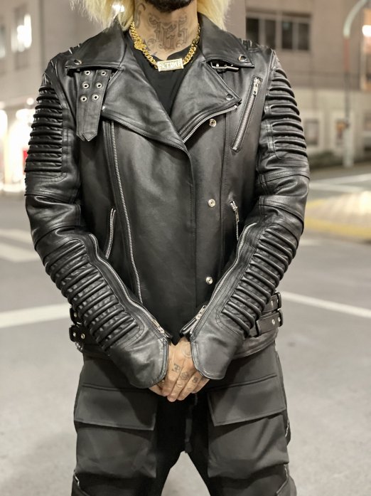 S.TIME REAL LEATHER JACKET 【本革】BLACK - S.TIME