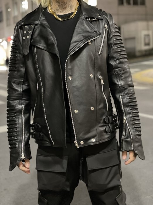 S.TIME REAL LEATHER JACKET 【本革】BLACK - S.TIME