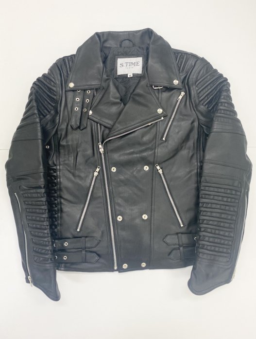 S.TIME REAL LEATHER JACKET 【本革】BLACK - S.TIME