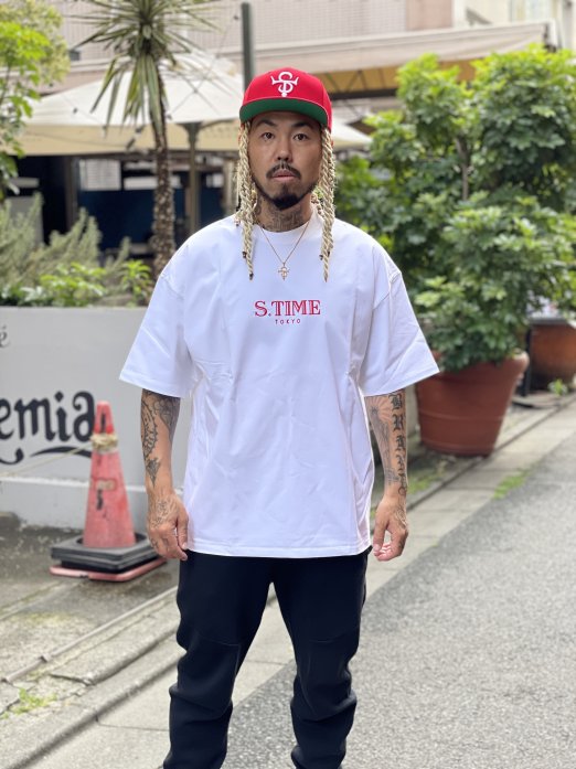 S.TIME TOKYO PRM T-SHIRT LIMITED EDITION 【日本製】WHITE/RED - S.TIME