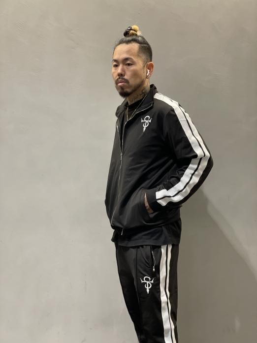 S.TIME TRACK SUIT 2023 BLACK/WHITE LINE セットアップ　 - S.TIME