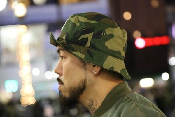 S.TIME ”THE BRAVE” バケットハット 迷彩 - S.TIME