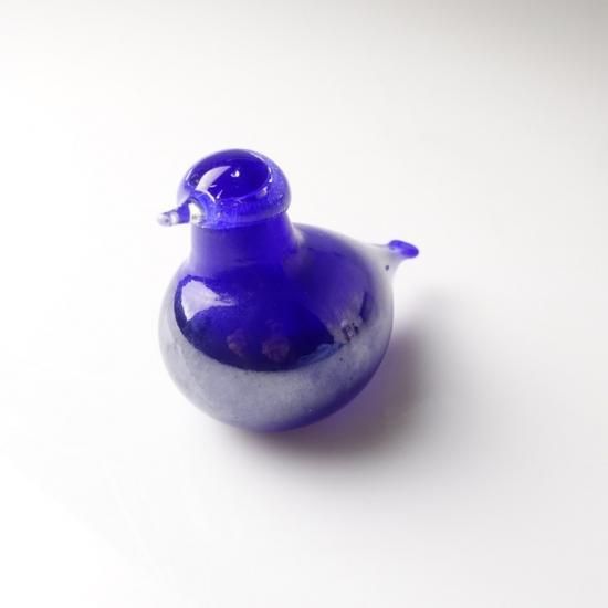 Golden Crested Kinglet イッタラバード　オイバトイッカ OIVA TOIKKA Brid Golden-Crested Kinglet ブルー