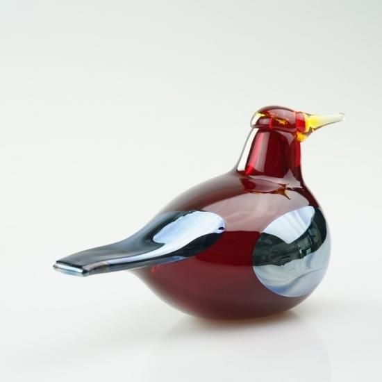 最終値下げ！オイバ トイッカ バンブー ヌータヤルヴィ レッド アメジスト 北欧 OIVA TOIKKA Brid Scarlet Tanager falling water