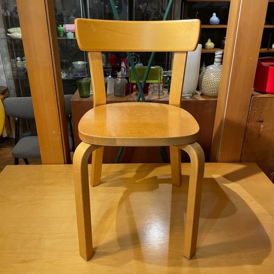 aalto chair 69 1950's ブルービニールレザー