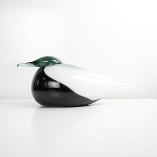 工芸品  birds oiva toikka SMEW Oiva Toikka Iittala Smew Bird Nuutjarvi Art Glass Large 8.25