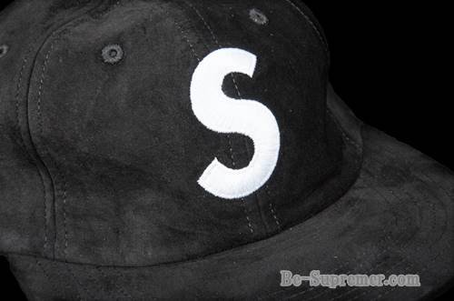 Supreme S logo cap スウェード - キャップ
