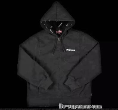 supreme 2-tone hooded work jacket シュプリームメンズ