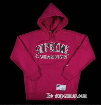 Supreme Champion Hooded Sweatshirt x 赤