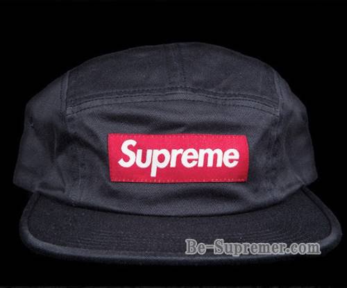 Supreme 2022AW Washed Chino Twill Camp Cap キャップ帽子 ブラック