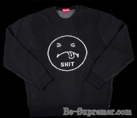 supreme shit sweater セーターファッション