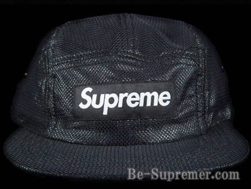 supreme Bonded mesh camp cap 黒 ブラック
